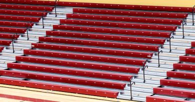 school gym bleacher