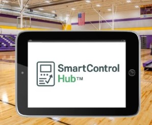 smart bleacher control hub touchscreen interface